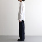 WASHED FINX TWILL SLIM SHIRT #WHITE [A26AS03TN]