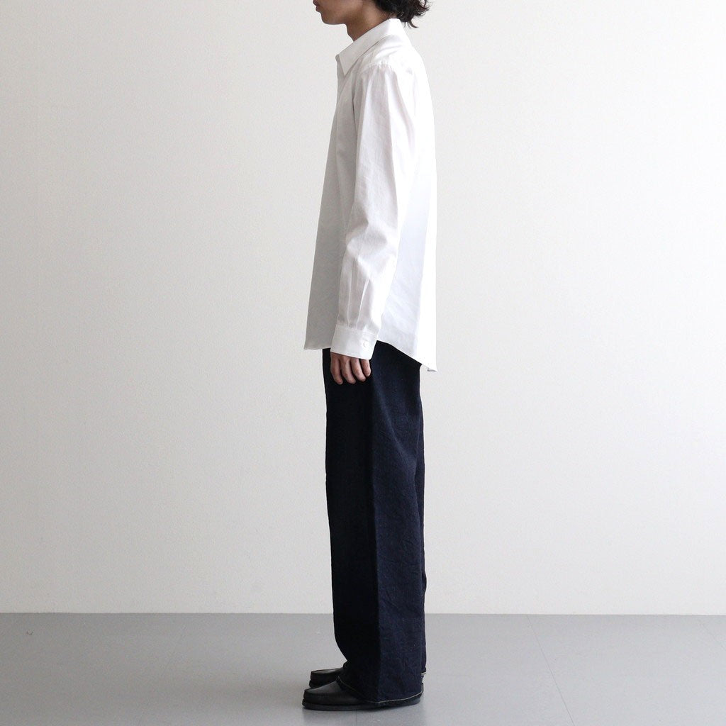 WASHED FINX TWILL SLIM SHIRT #WHITE [A26AS03TN]