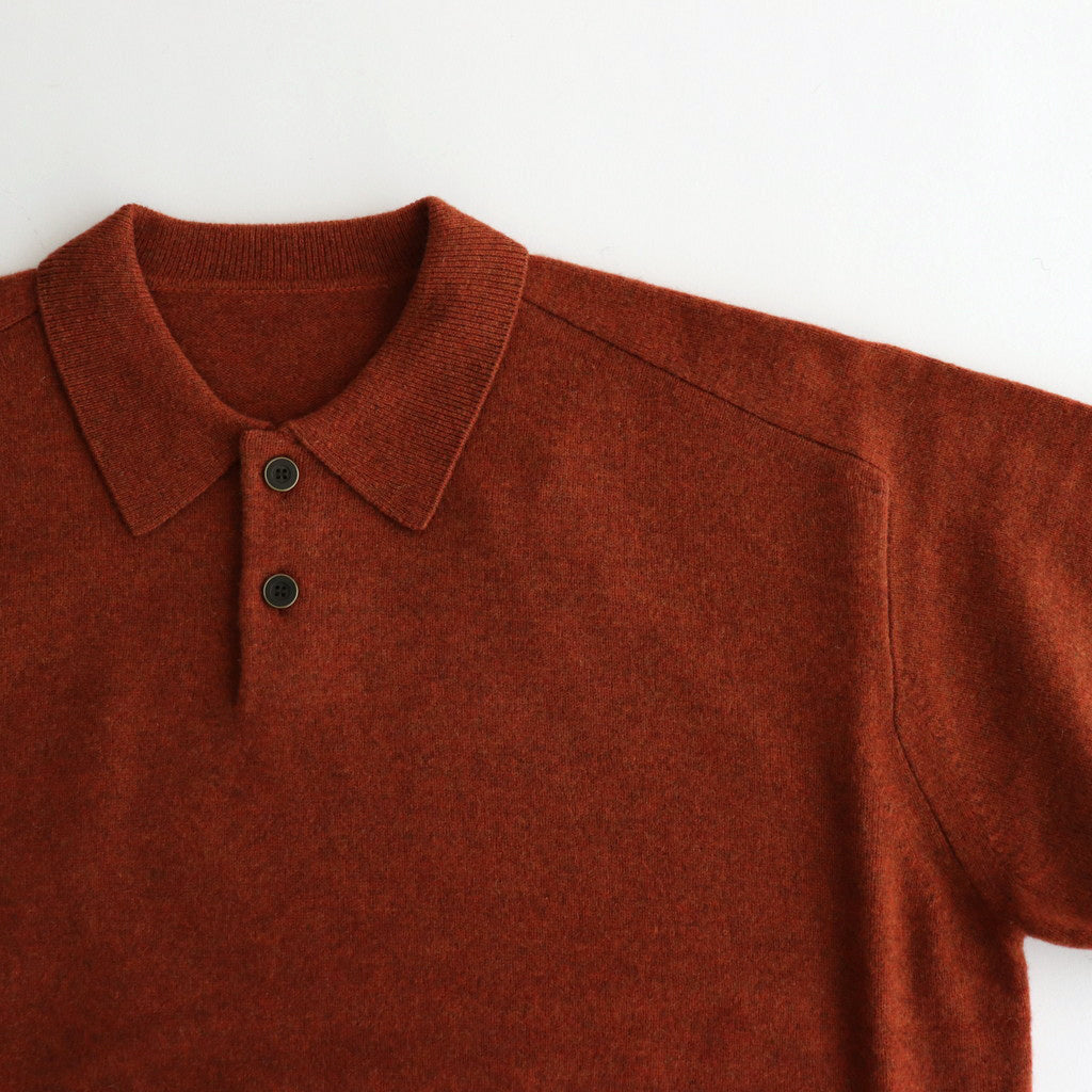 M-G Knit Polo #Brick [2403-012]