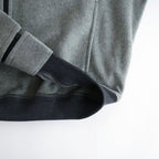 PURE SILK COMFORT FLEECE ZIP BLOUSON #TOP GRAY [A26AB01SF]