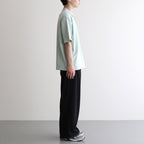 FRESCA KNIT HAIF SLEEVE POLO SWEATER #GREEN [KRAGGM0401]