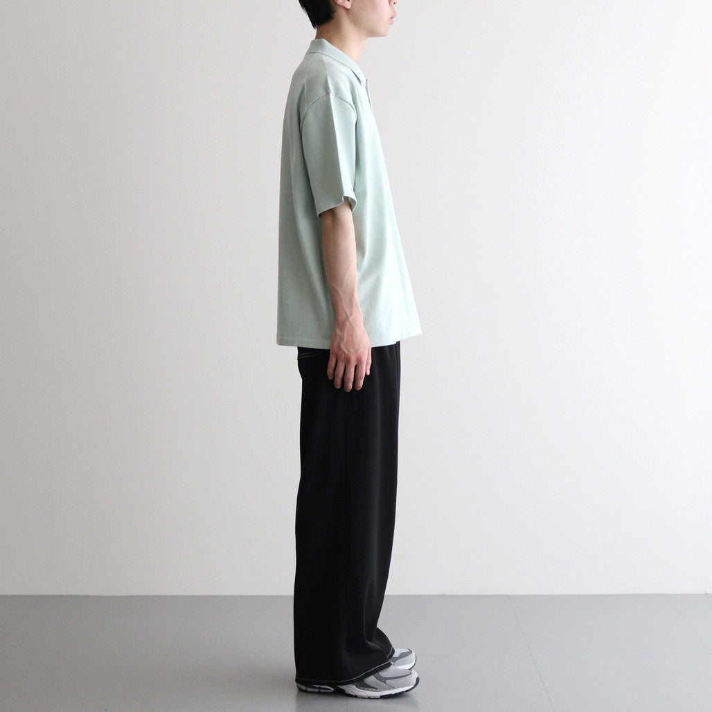 FRESCA KNIT HAIF SLEEVE POLO SWEATER #GREEN [KRAGGM0401]