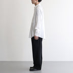 WASHED FINX TWILL BIG SHIRT #WHITE [A25AS02TN]