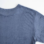 Velour Border T-Shirt #BLUE [I26SS-CUT14]
