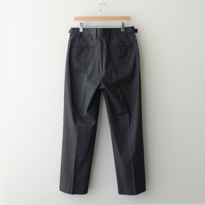 SANTIAGO MILD SLACKS #BLACK HERRINGBONE [AODFPT011]