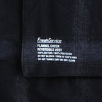 FLANNEL CHECK REVERSIBLE VEST #BLACK [FSC253-30128]