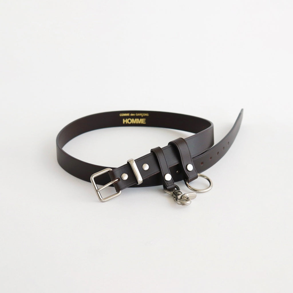 COMME des GARCONS HOMME 田中オム 襟レザーハーフコート COMME des