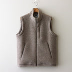 WOOL FLEECE VEST #natural l.gray [14452]