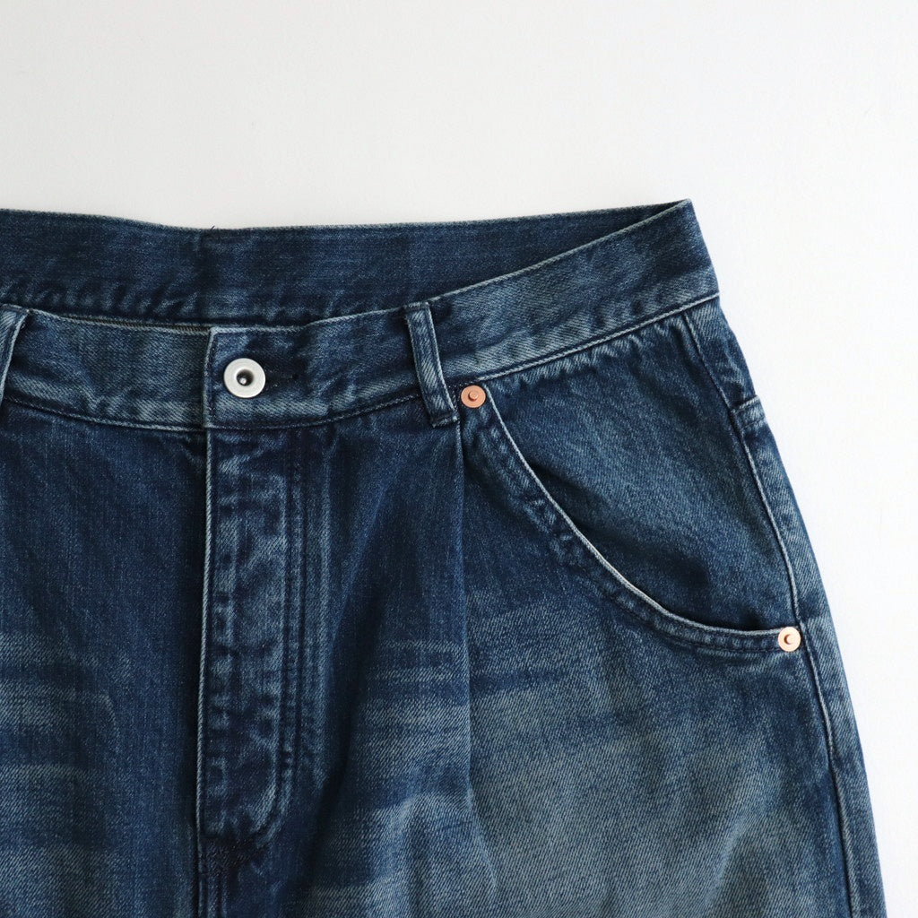 6ポケットオーバーダイデニムバギーPT #INDIGO [D125-P539]