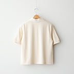 HIGH GAUGE PIQUE POLO #IVORY [A25SP01HK]