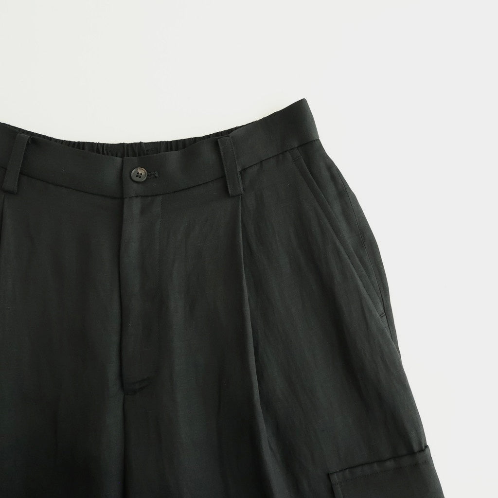 VIS/LI BRIGHT TWILL CARGO SHORT TROUSERS #DARK CHARCOAL [ST.1458]