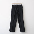 LIGHT WOOL MAX GABARDINE SLACKS #TOP BLACK [A26AP05MG]