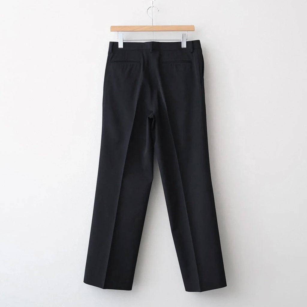 LIGHT WOOL MAX GABARDINE SLACKS #TOP BLACK [A26AP05MG]