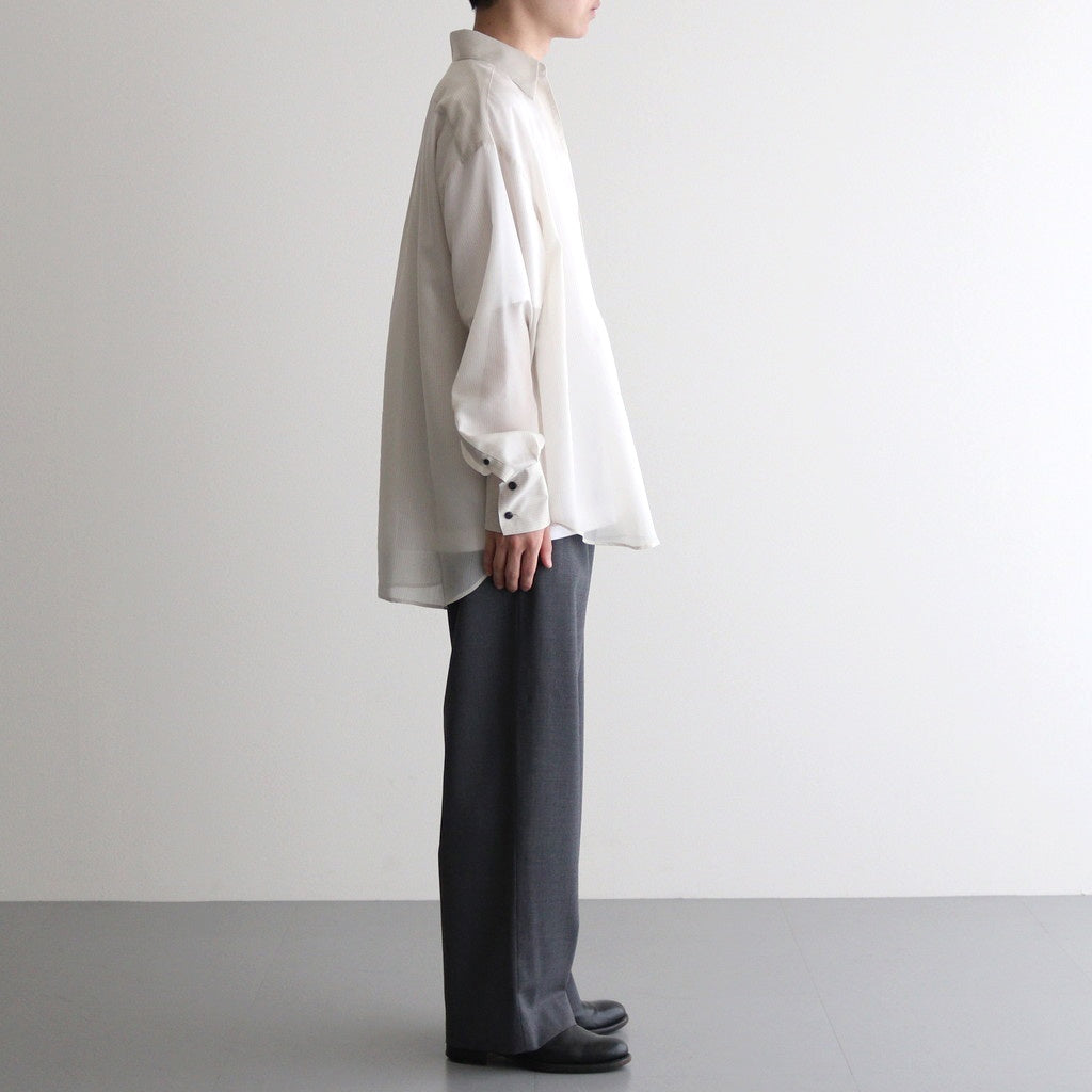 SHEER SKIPPER SHIRT #WHITE STRIPE [2541000508]