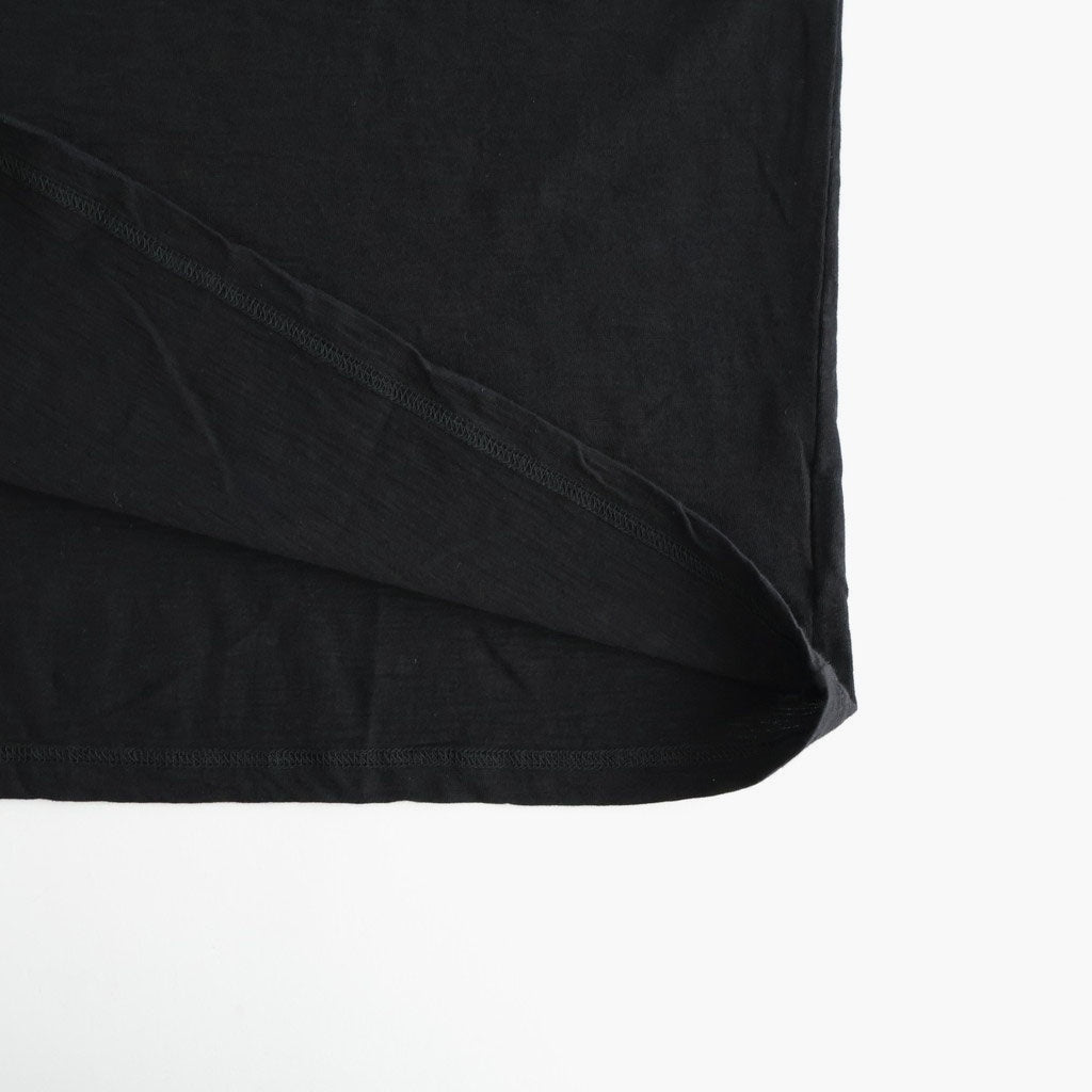 PEARL BUTTON TEE #BLACK [26330906]