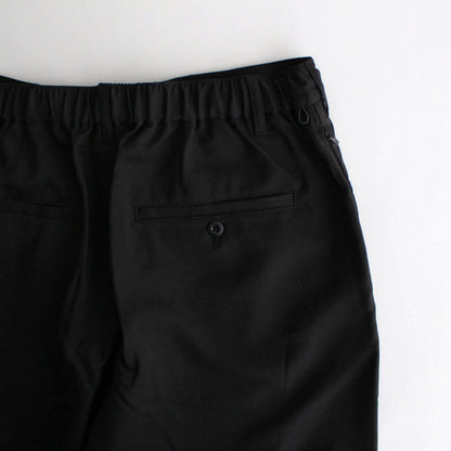 WOOLY TWILL TROUSERS #BLACK [FSC243-40178]