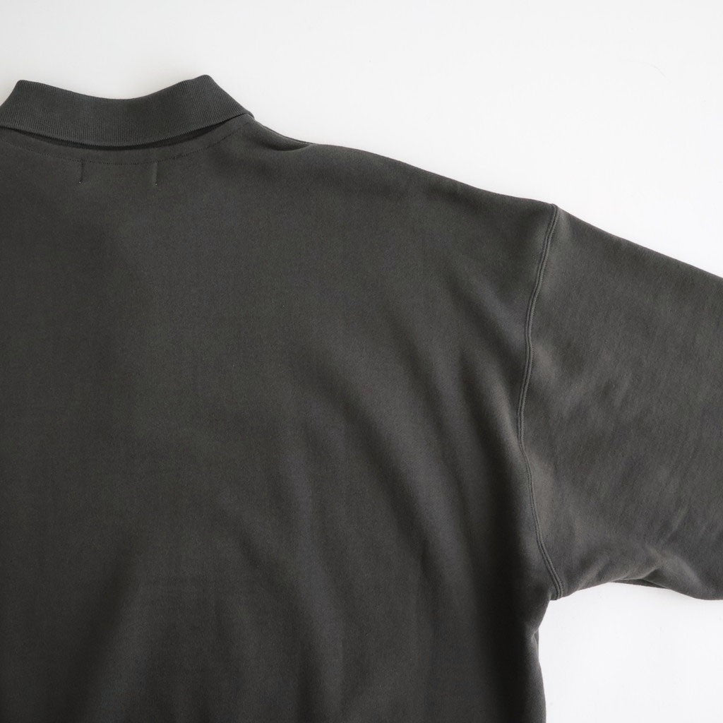 AZUMA Terry Pullover Polo Sweat #GRAY [GU263-70251B]