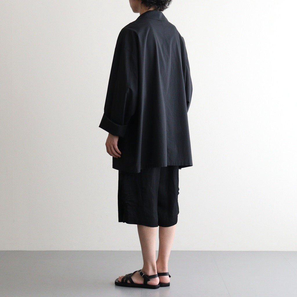 VIS/LI BRIGHT TWILL CARGO SHORT TROUSERS #BLACK [ST.1458]