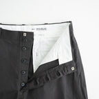 CHINO TROUSERS - WIDE STRAIGHT #CHARCOAL [11062601]