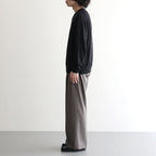 SUPER LIGHT WOOL TWO-TUCK SLACKS #TOP BROWN [A26AP05OS]