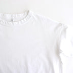 FOB6T - 微強撚綿天竺 6分袖カットソー #00 White [SN_FR0902T6]