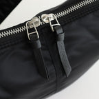 綿ナイロンダブルツイルショルダーバッグ #BLACK [HP-K204-051]