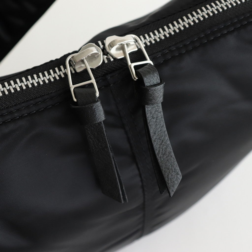 綿ナイロンダブルツイルショルダーバッグ #BLACK [HP-K204-051]