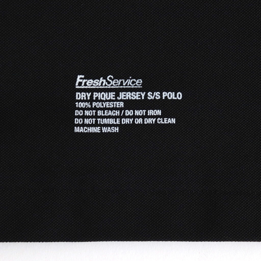 DRY PIQUE JERSEY S/S POLO #BLACK [FSC261-70171B]