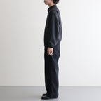 ULTRA FINE TROPICAL WOOL ZIP BLOUSON #TOP CHARCOAL [A26SB01MT]