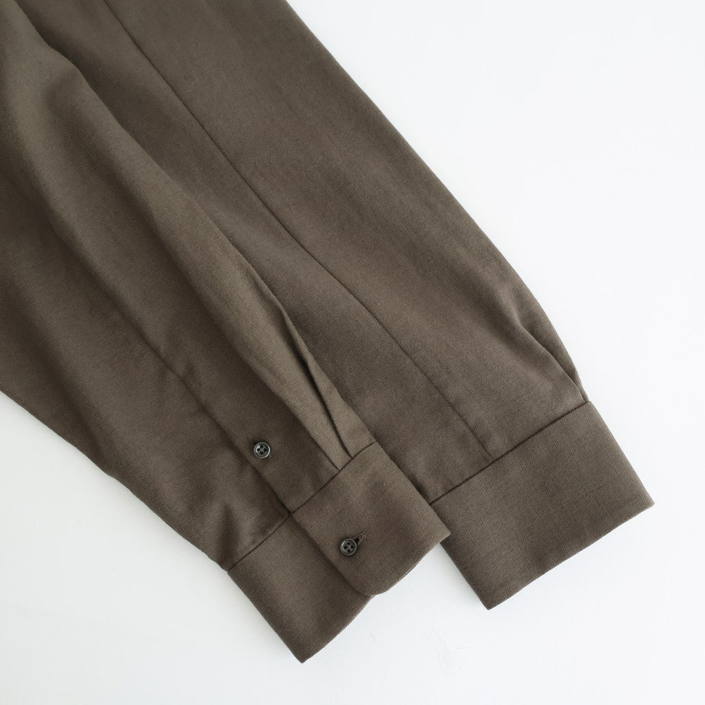 ヨークスリーブシャツ-P #BROWN [D225-T810-P]