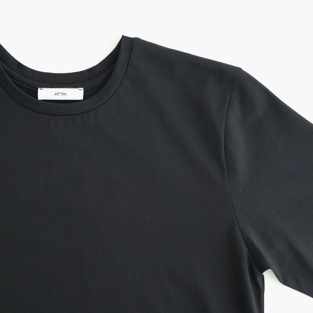 SUVIN 60/2 PERFECT SHORT-SLEEVE T-SHIRT #BLACK [KKAGLM0013]