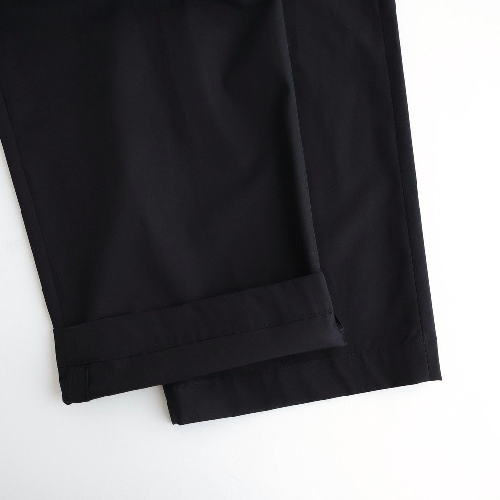 Brushed Cotton Gabardine Wide Straight Pants #BLACK [GM261-40395]