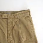GARMENT-DYED FINX LIGHT CHINO ONE-TUCK WIDE PANTS #BEIGE [A26SP02LF]