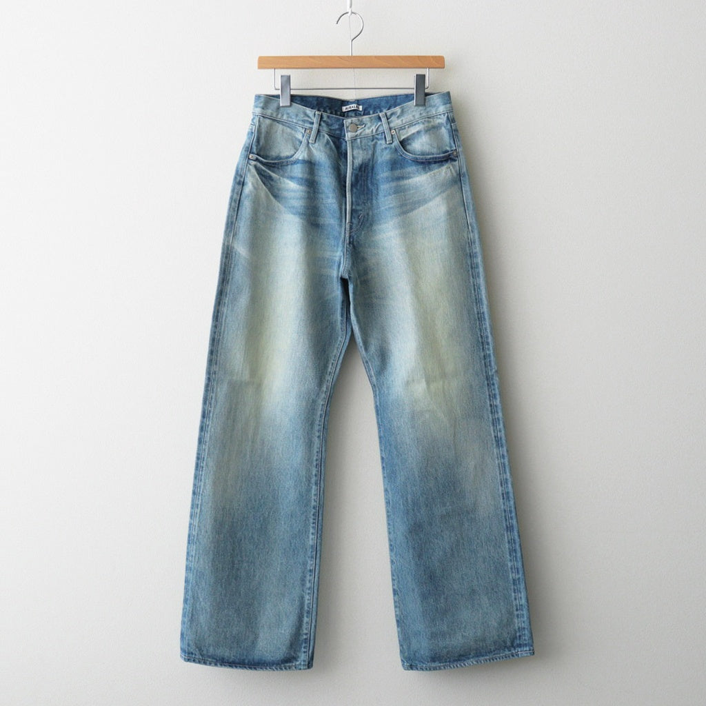 SELVEDGE FADED HEAVY DENIM PANTS #FADED INDIGO [A25AP04DH]