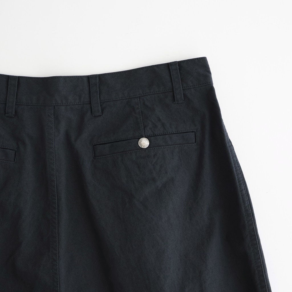 ナイロンオックス 製品染め タックパンツ #BLACK [HQ-P003-051]