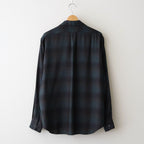 PLAID OPEN COLLOR SHIRTS #DEEP GREEN [25330501]