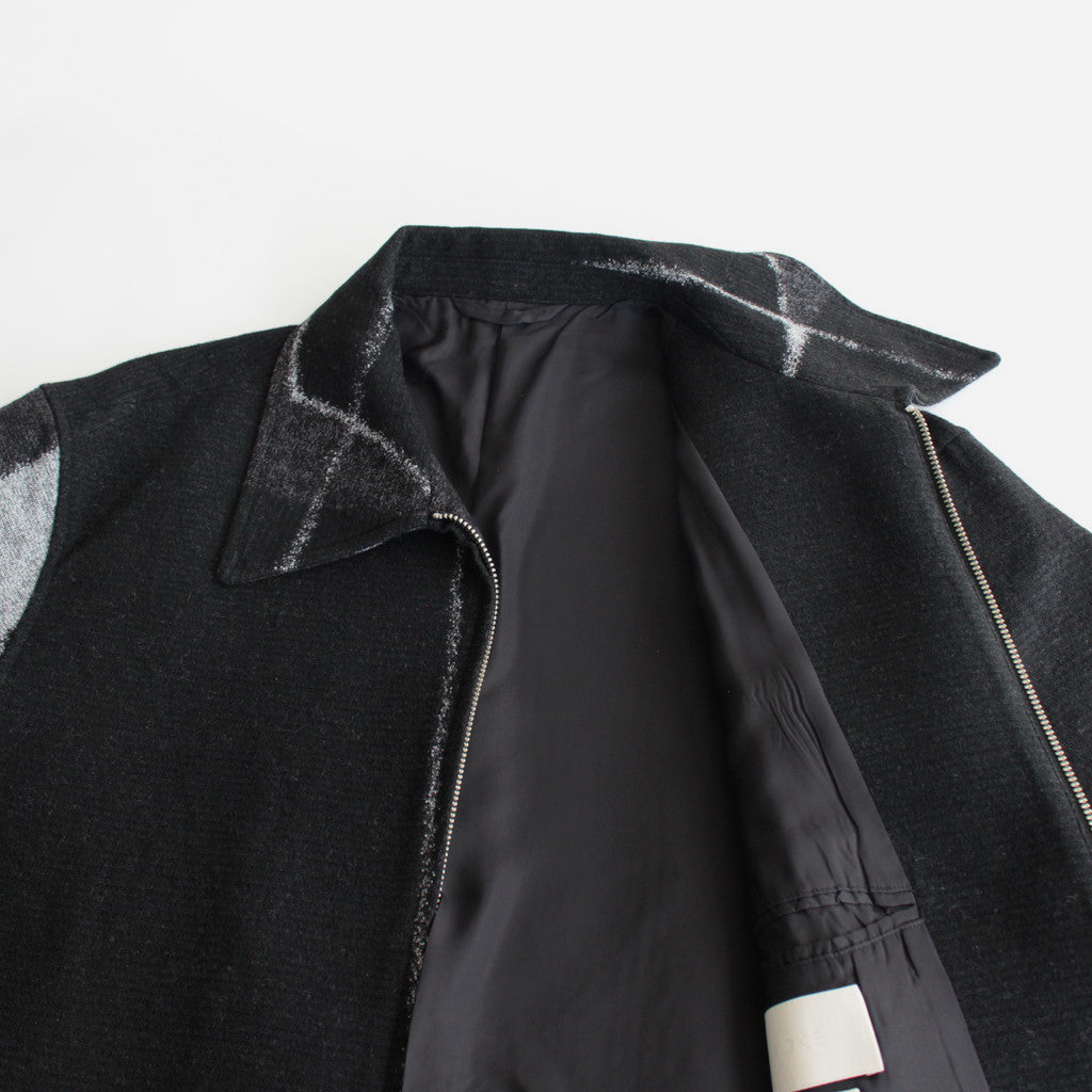 JACQUARD ZIP BLOUSON #BLACK [YK23FW0525B]
