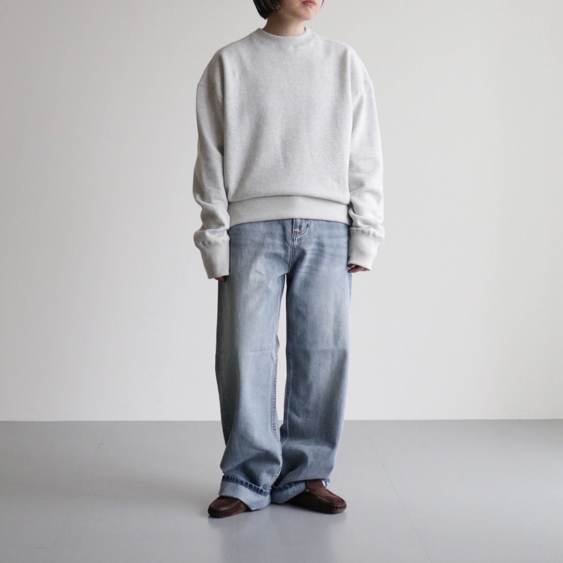 Cotton Brushed Sweat #L/GRY [12520621]