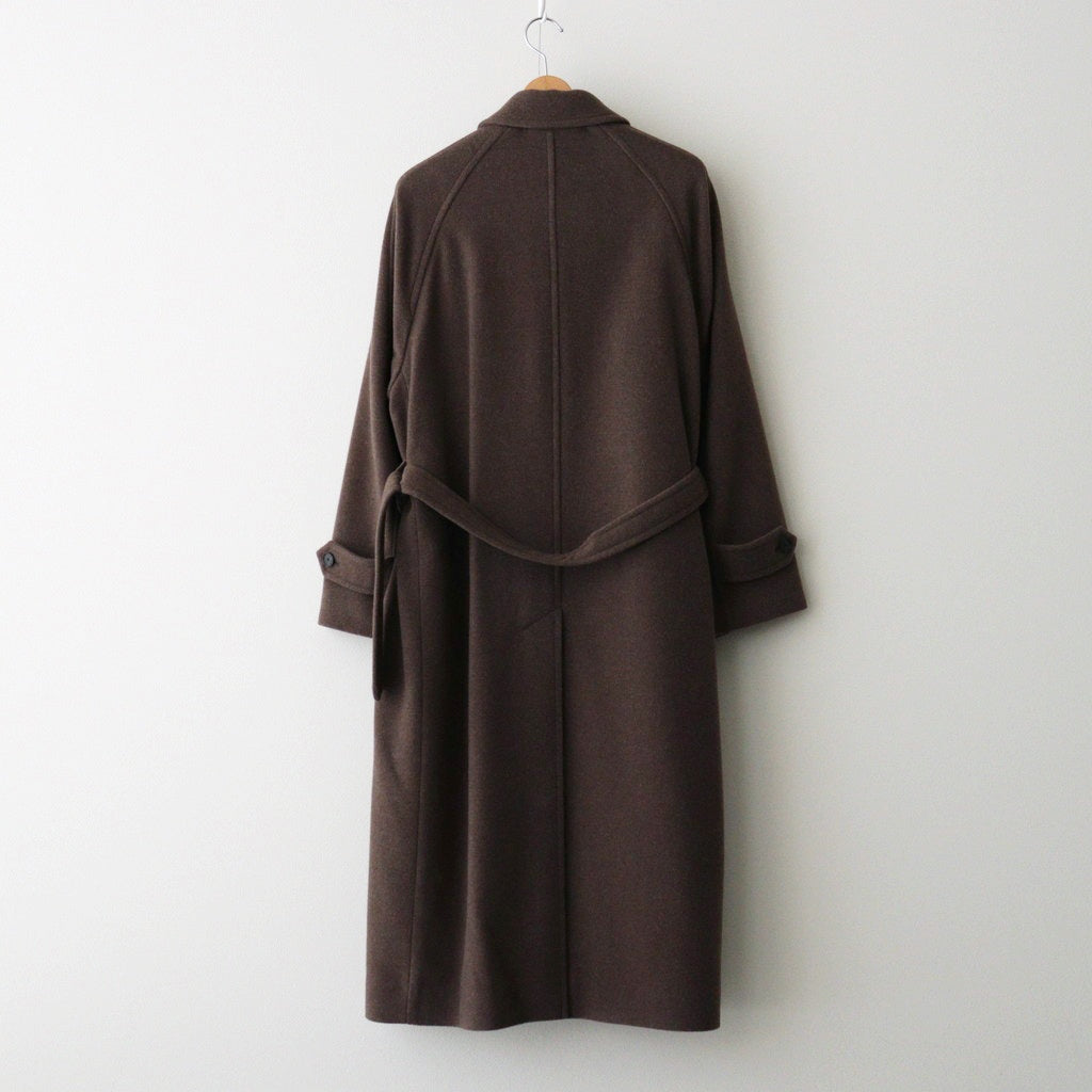 SUPER FINE WOOL MOSSER SOUTIEN COLLAR COAT #TOP BROWN [A25AC04WM]