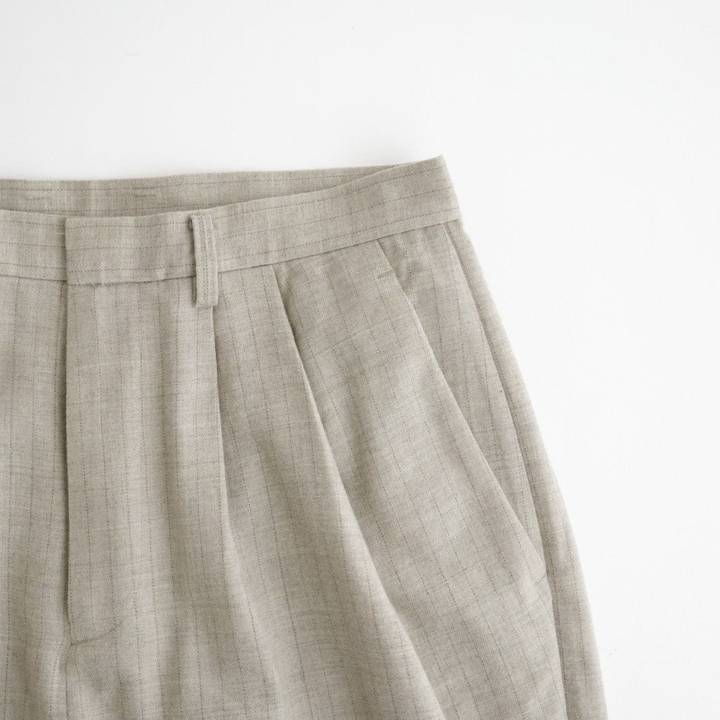 よそいきオーバータックPT #BEIGE STRIPE [D226-P106]