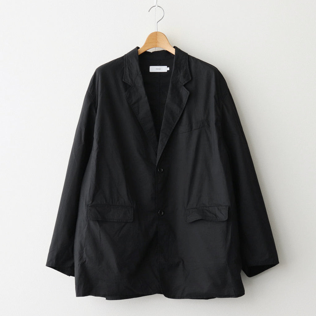 Garment Dyed Typewriter Oversized Jacket #BLACK [GM243-20087]