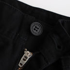 綿オックス 製品染め ベルトパンツ #BLACK [HN-P011-051]