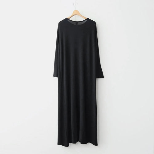 Bamboo Long Dress #BLACK [52061706]