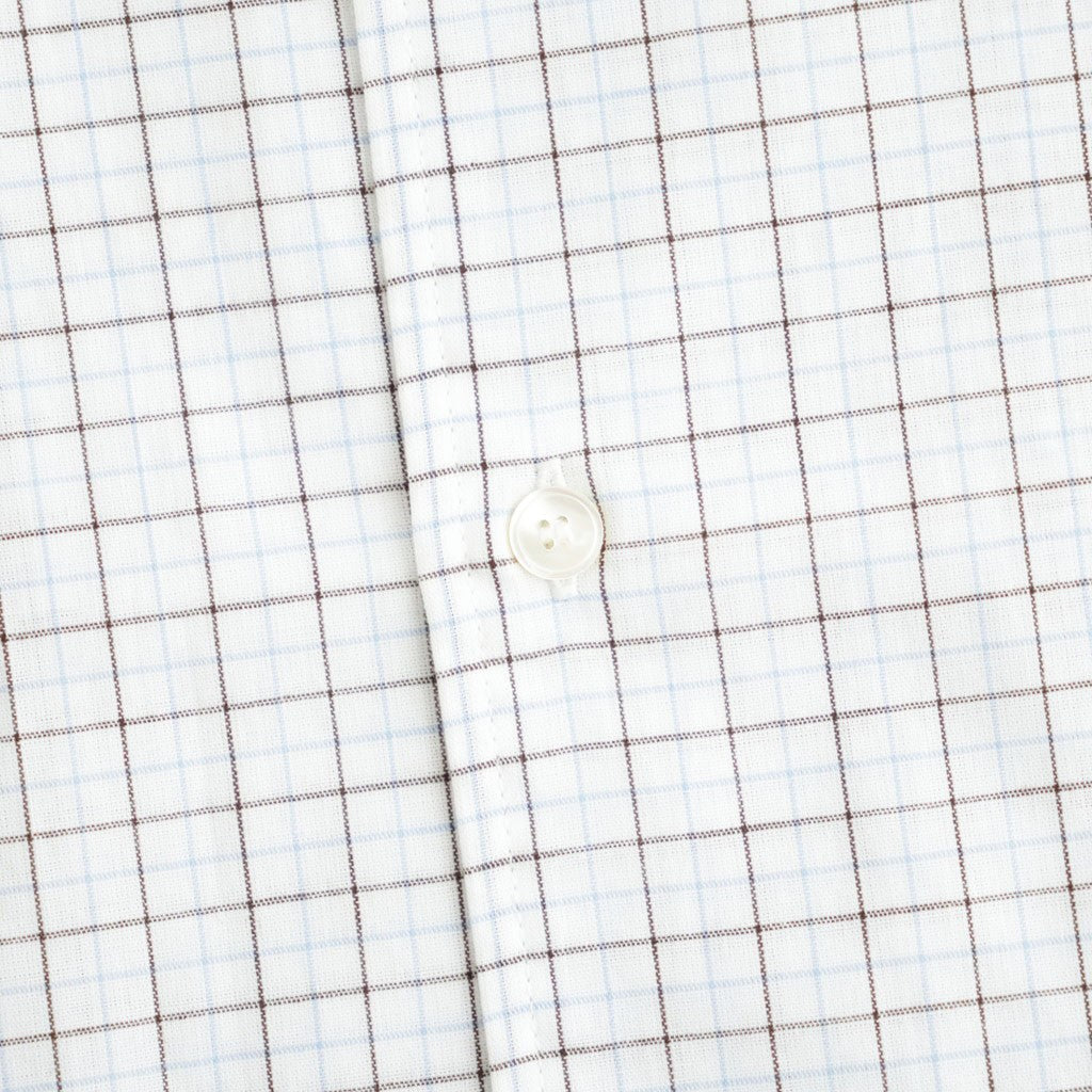 Banshu-ori Classic Shirt - Vintage Fabric #Black Blue Plaid [OFH011SH13]