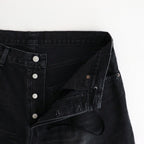 BAGGY DENIM SHORTS #BLACK [ST.1238]