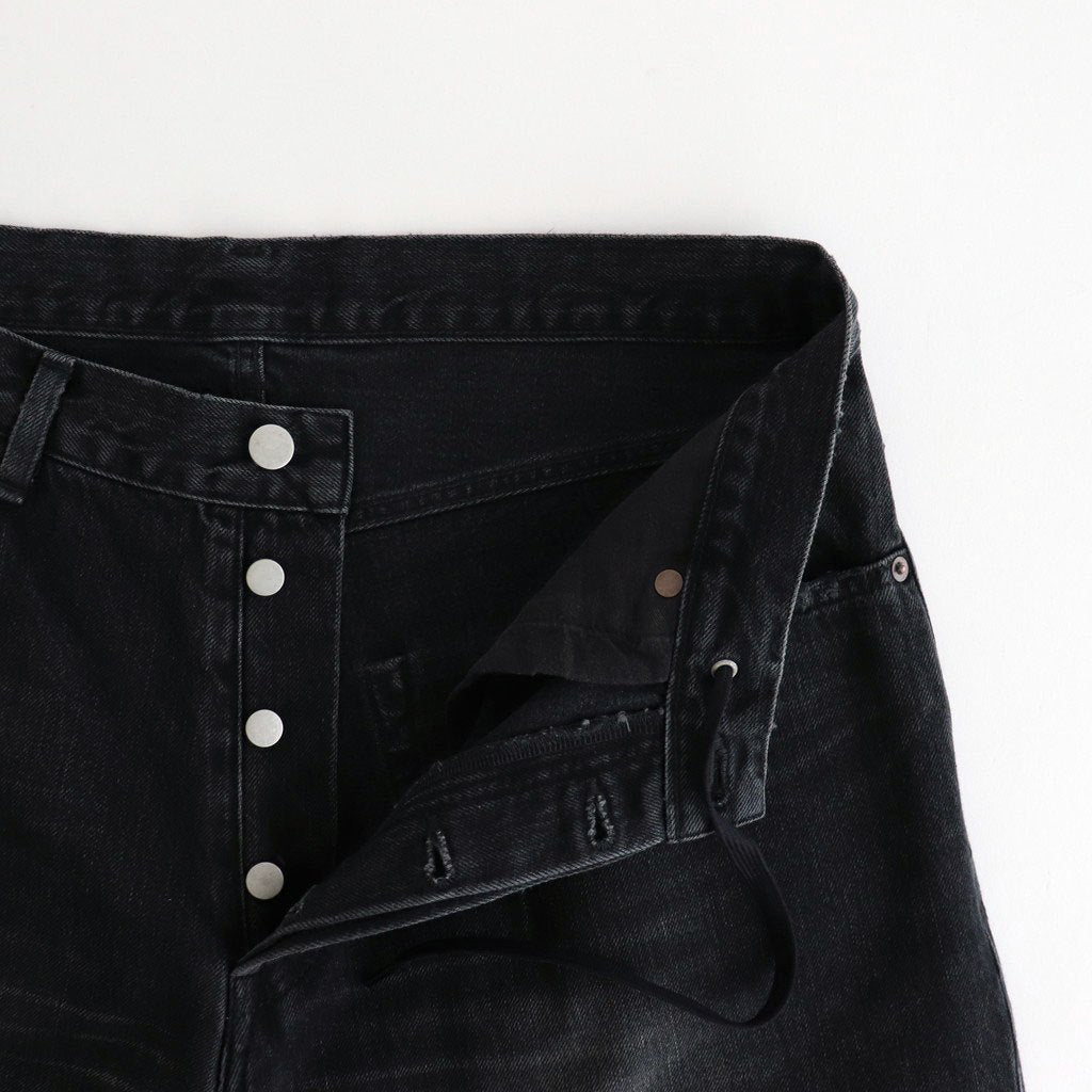 BAGGY DENIM SHORTS #BLACK [ST.1238]