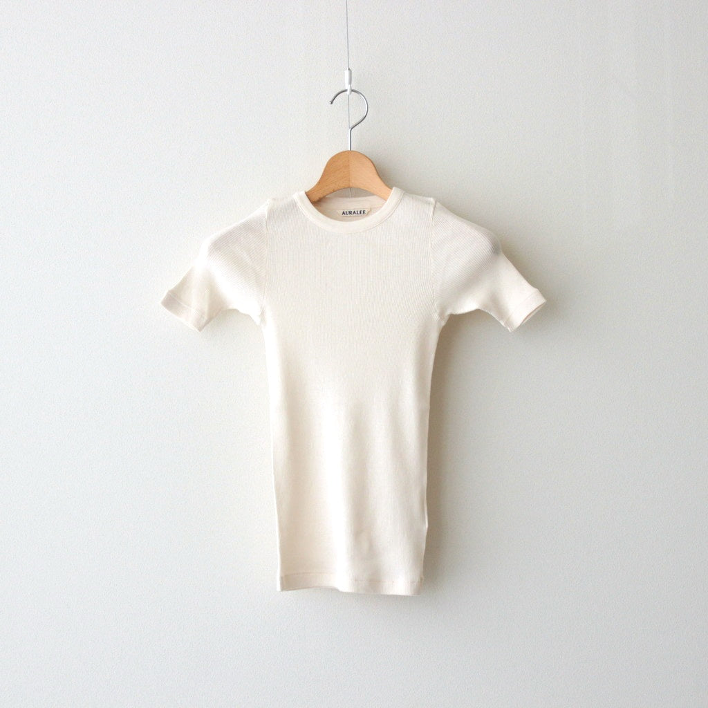 ORGANIC SOFT RIB TEE #IVORY [A25ST04OT]