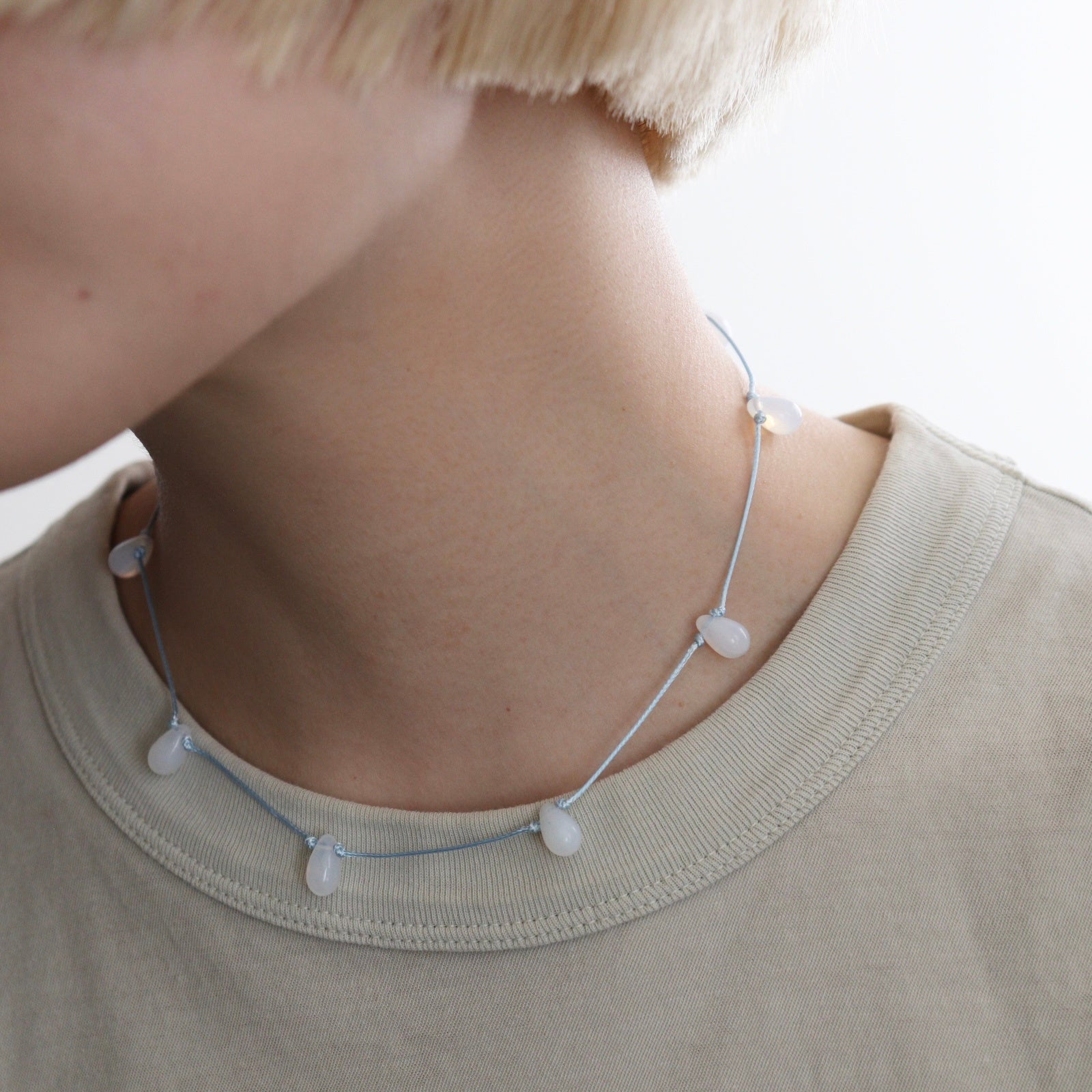 Glass Beads Choker #I/BLU [12610905]