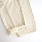 SILK NEP DENIM 5P WIDE PANTS #IVORY WHITE [A26SP01SD]