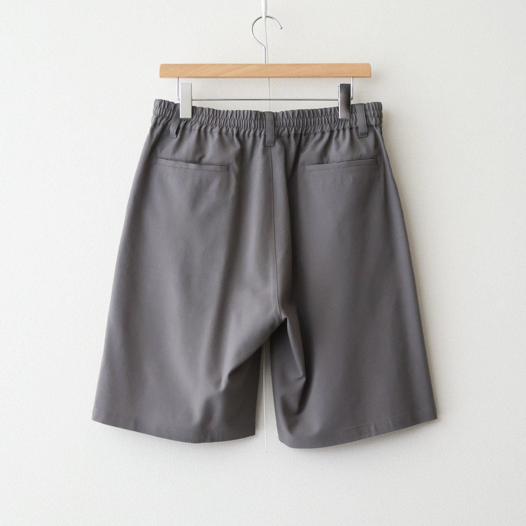 Wool Washer Tropical 2Pleated Easy Shorts #GRAY [YK26SS01174P]